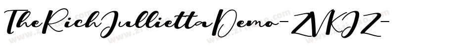 TheRichJulliettaDemo-ZVKJZ字体转换