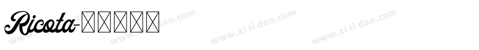 Ricota字体转换