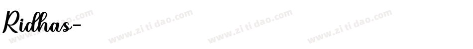 Ridhas字体转换