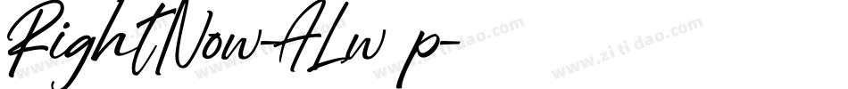 RightNow-ALw4p字体转换