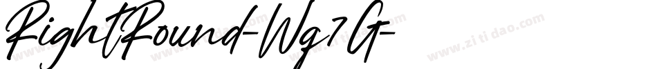RightRound-Wq7G字体转换