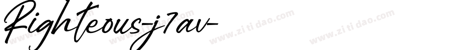 Righteous-j7av字体转换