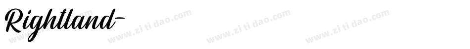 Rightland字体转换
