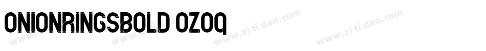 OnionRingsBold-ozoq字体转换