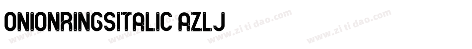 OnionRingsItalic-azLJ字体转换
