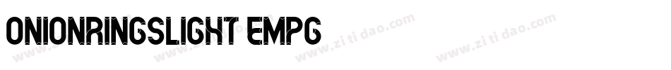OnionRingsLight-EMPg字体转换