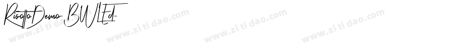 RisottoDemo-BWLEd字体转换