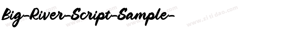 Big-River-Script-Sample字体转换