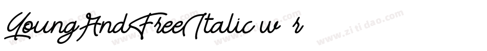 YoungAndFreeItalic-w13r2字体转换