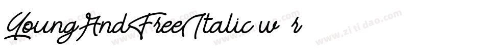 YoungAndFreeItalic-w13r2字体转换