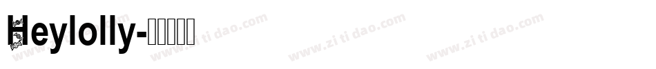 Heylolly字体转换