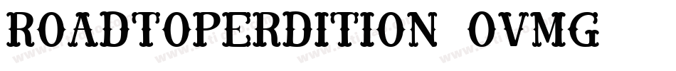 RoadToPerdition-0vMG字体转换