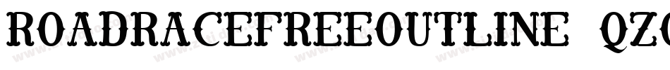 RoadracefreeOutline-qZod5字体转换