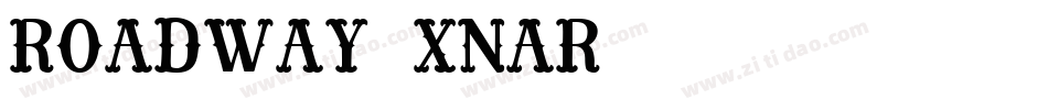 Roadway-xnaR字体转换
