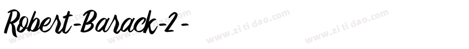 Robert-Barack-2字体转换