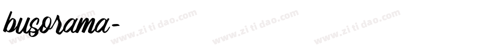 busorama字体转换