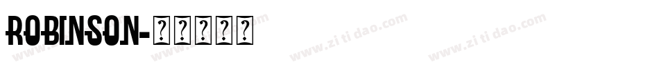 Robinson字体转换