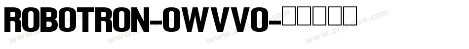 Robotron-0Wvvo字体转换