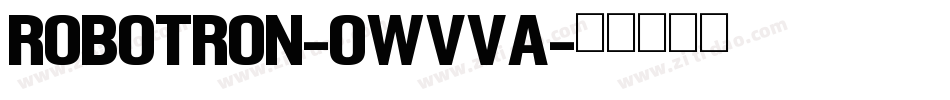 Robotron-owvvA字体转换