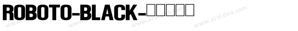 roboto-black字体转换