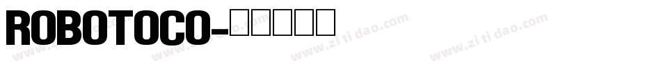 robotoco字体转换