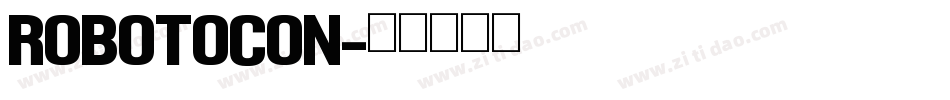 robotocon字体转换