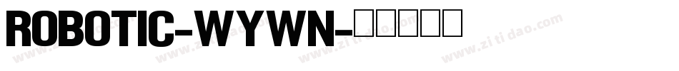 Robotic-WYwn字体转换