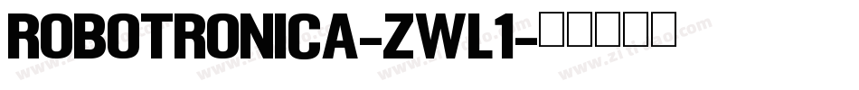 Robotronica-zWl1字体转换