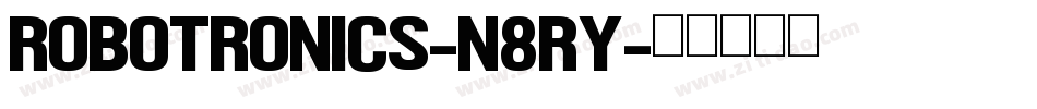 Robotronics-n8RY字体转换
