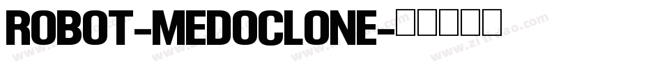 robot-medoclone字体转换