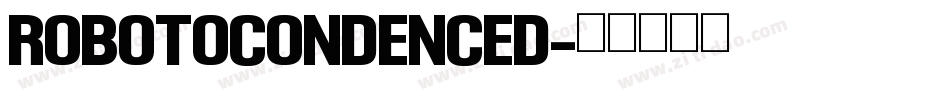 robotocondenced字体转换