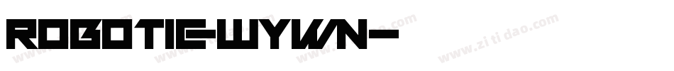 Robotic-WYwn字体转换