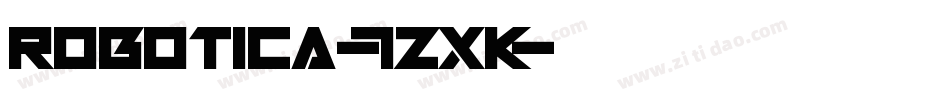 Robotica-7ZxK字体转换