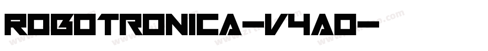 Robotronica-v4AO字体转换