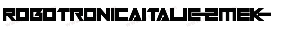 RobotronicaItalic-2mEK字体转换