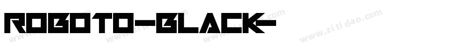 roboto-black字体转换