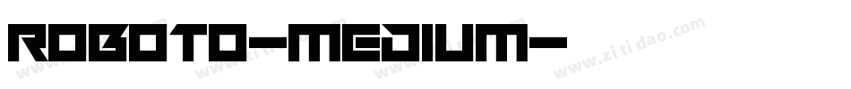 roboto-medium字体转换