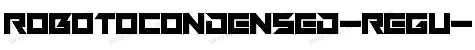 robotocondensed-regu字体转换