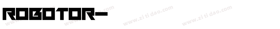 robotor字体转换
