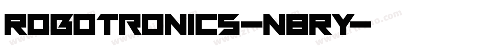 Robotronics-n8RY字体转换