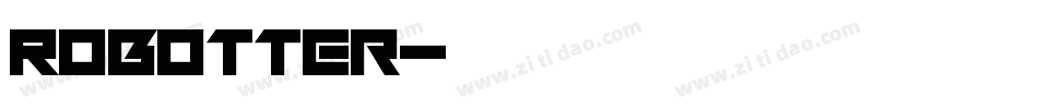 Robotter字体转换