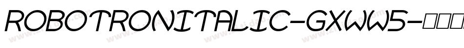 RobotronItalic-gxww5字体转换