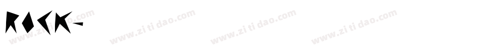 ROCK字体转换