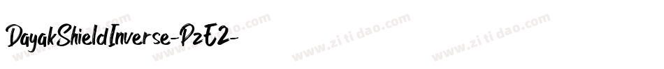 DayakShieldInverse-PzE2字体转换