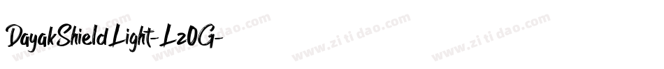 DayakShieldLight-Lz0G字体转换