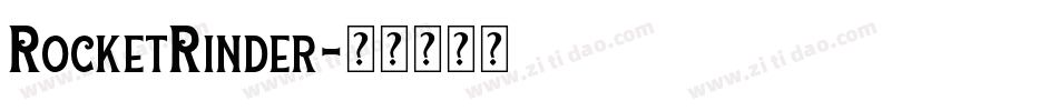 RocketRinder字体转换