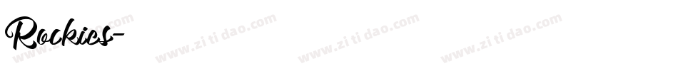 Rockies字体转换