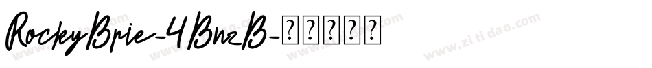 RockyBrie-4BnzB字体转换