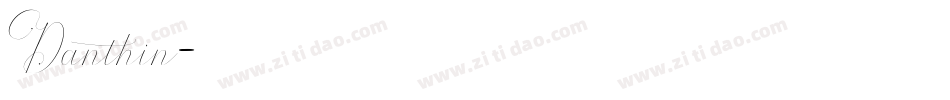 Danthin字体转换