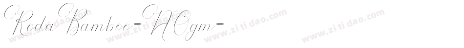 RodaBamboo-AOgm字体转换